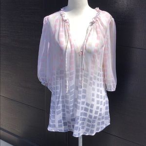 NWT Quicksilver Sheer Blouse Top Coverup